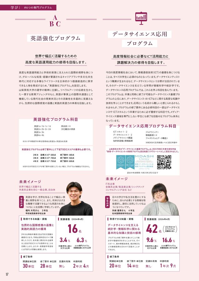 山梨英和大学 大学案内 2026